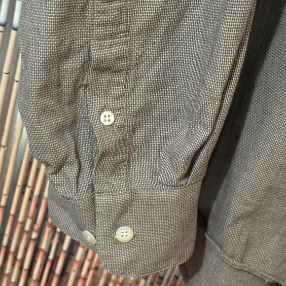 Corporate Casual Button-Down Shirt, 100% Cotton, Brown, Men's XXL - Picture 13 of 16